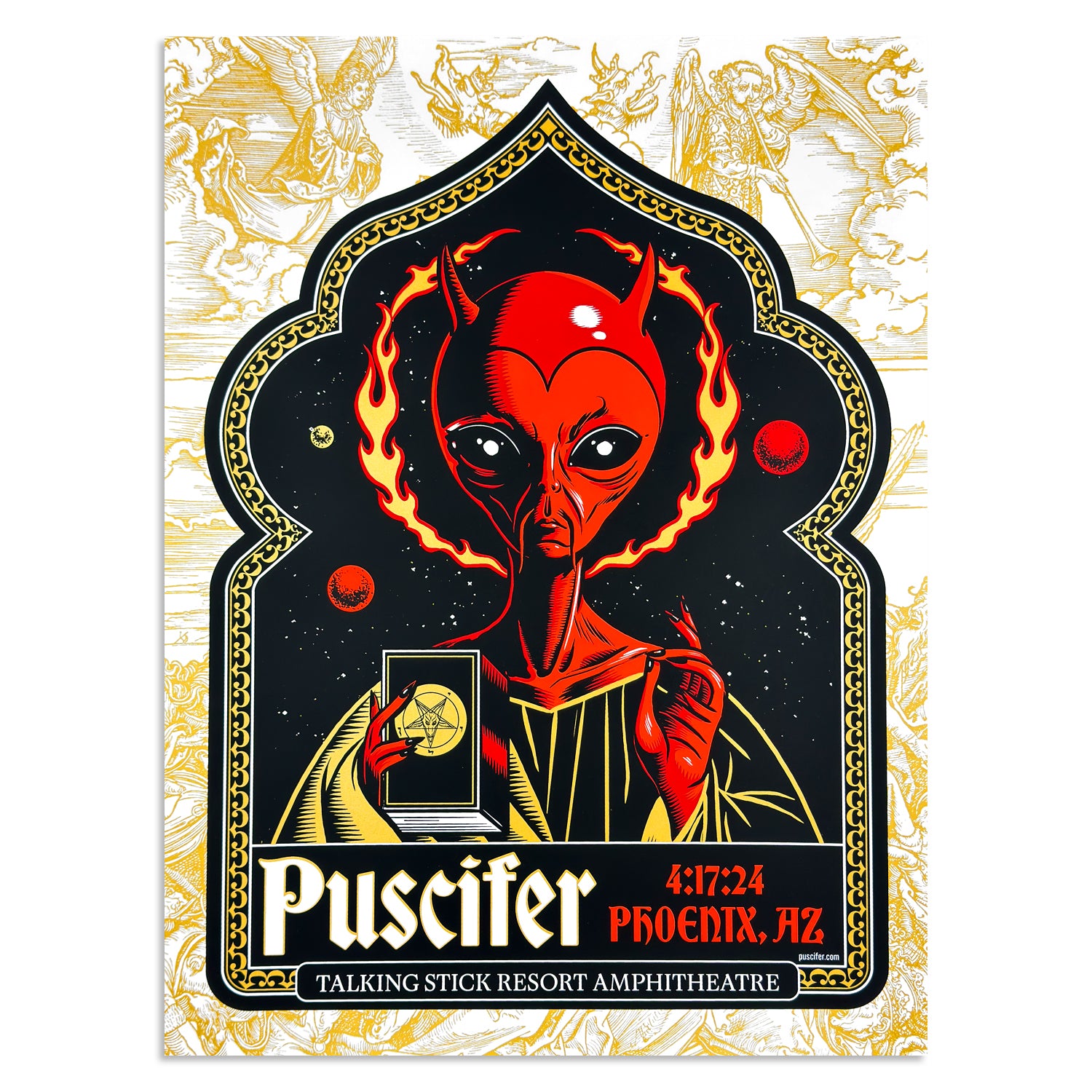 Nakamu PUS デフォロゴ Limited Edition Puscifer Phoenix 4.17 Print – Morning Breath Club