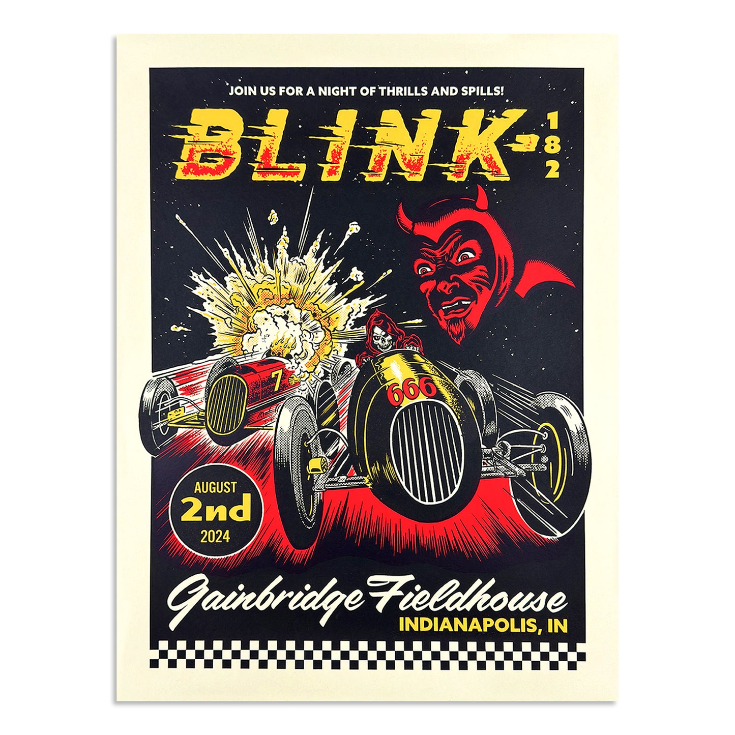 Limited Edition Blink-182 Indianaplois Print