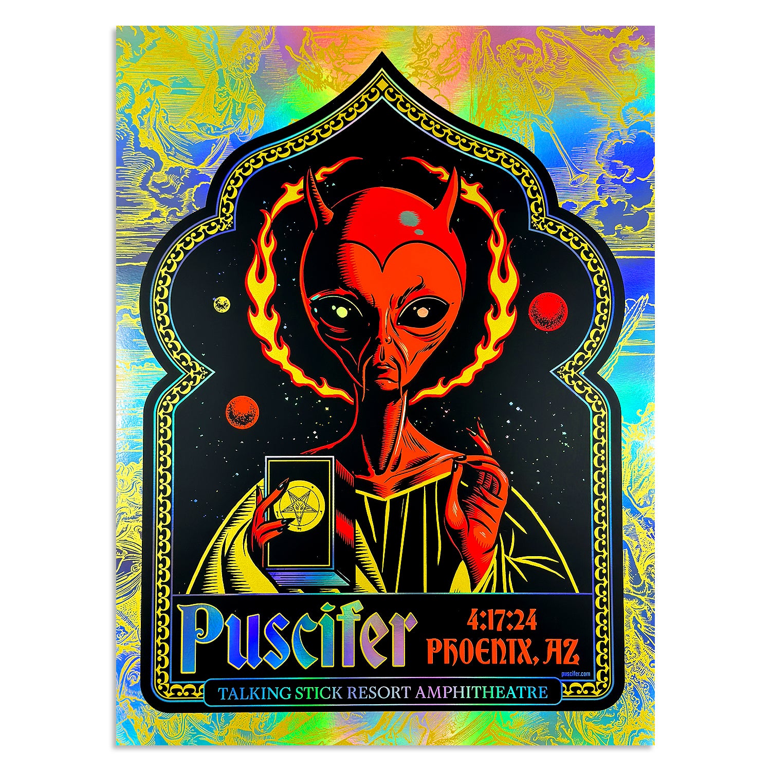 Nakamu PUS デフォロゴ Limited Edition Puscifer Phoenix 4.17 Print – Morning Breath Club