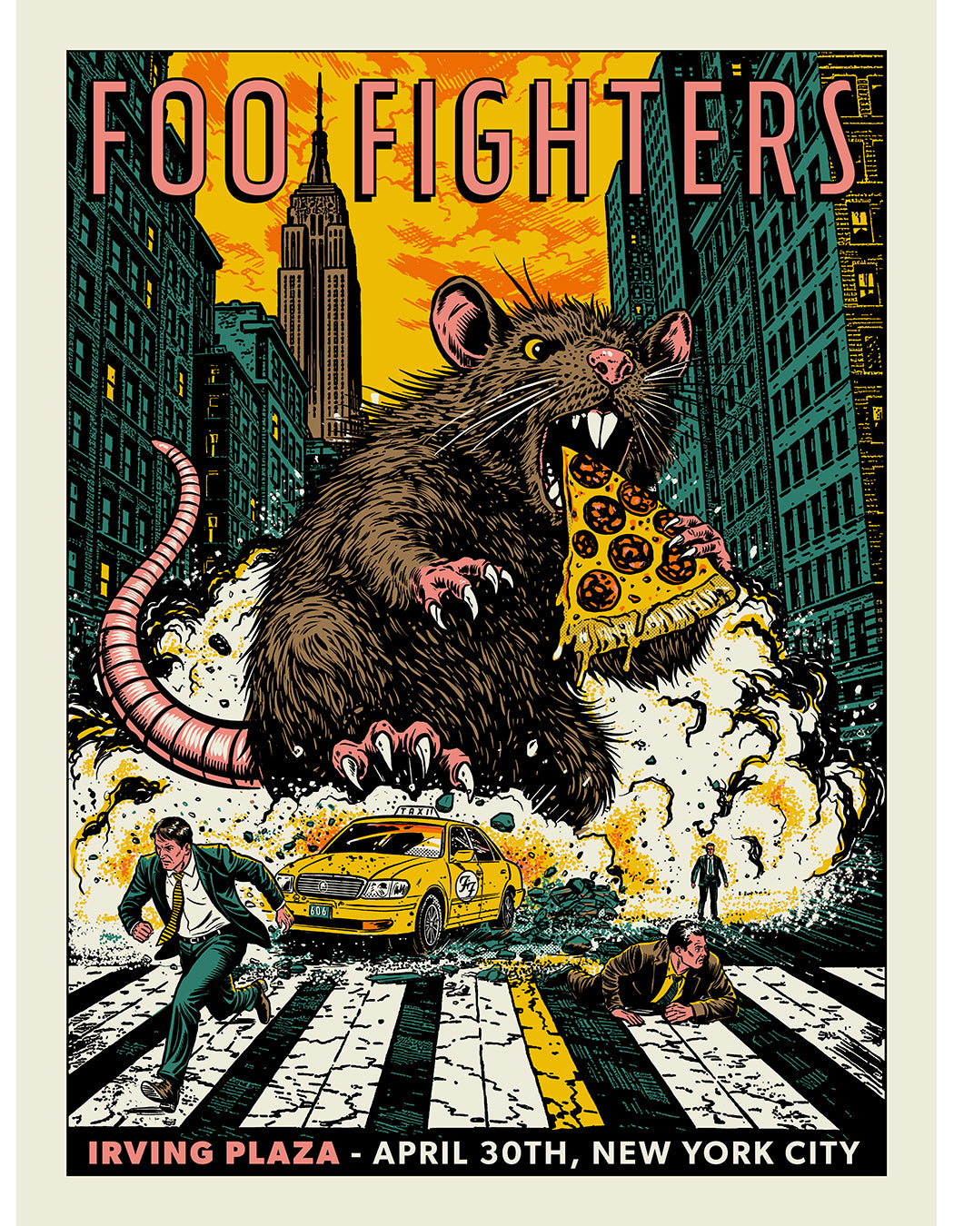 Limited Edition Foo Fighters Print NYC / Irving Plaza